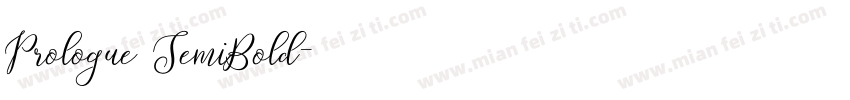 Prologue SemiBold字体转换